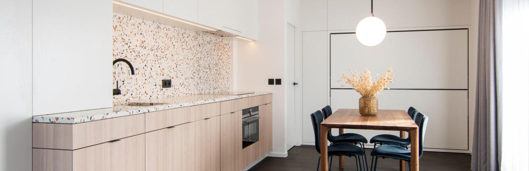 Totaalrenovatie appartement oostduinkerke mortier meubelmaatwerk 24